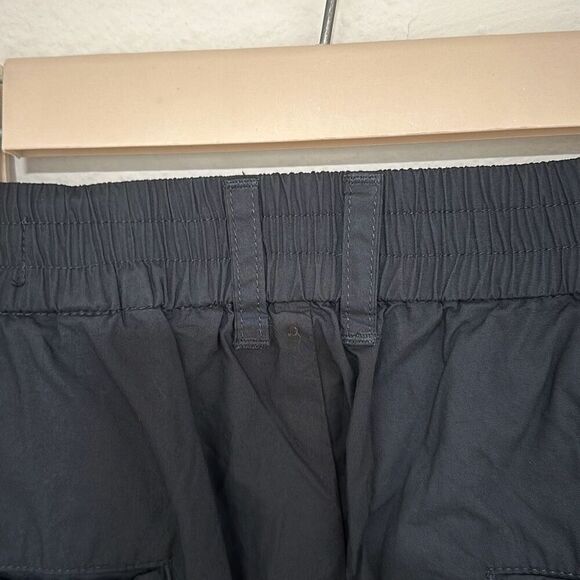 NWT All Saints‎ Mens Black Wide Tapered Fit Elastic Waist Pismo Trouser Size 34 - Picture 10 of 13
